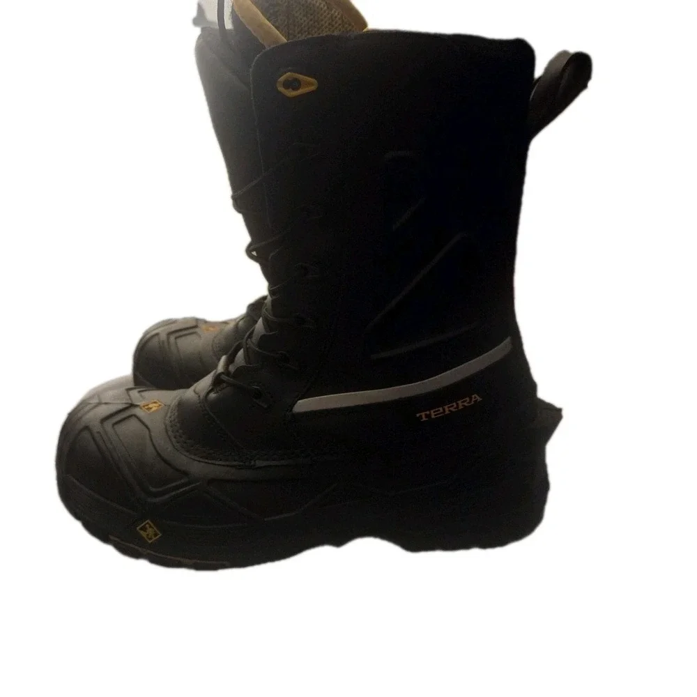 Terra Men's Size 11 CSA Composite Toe‎ Safety Work Boots Black Waterproof